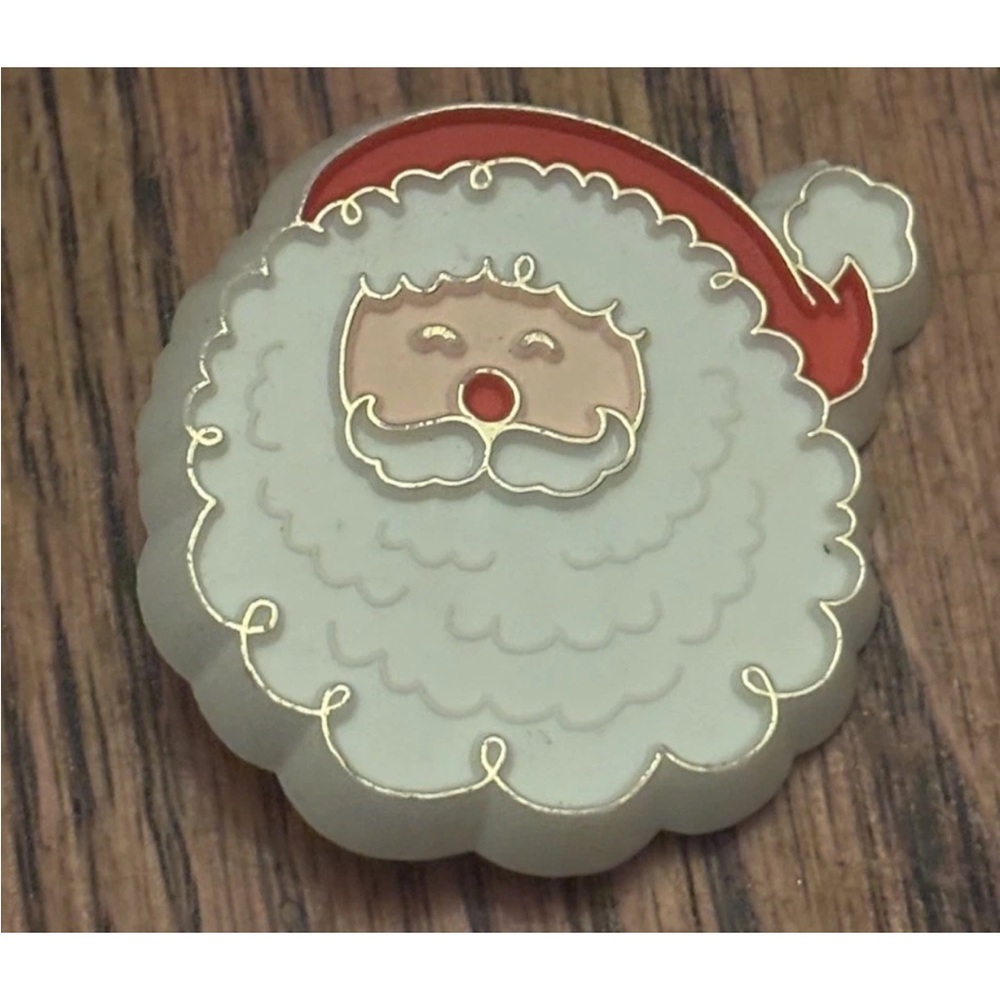 Vintage Hallmark Festive Santa Brooch